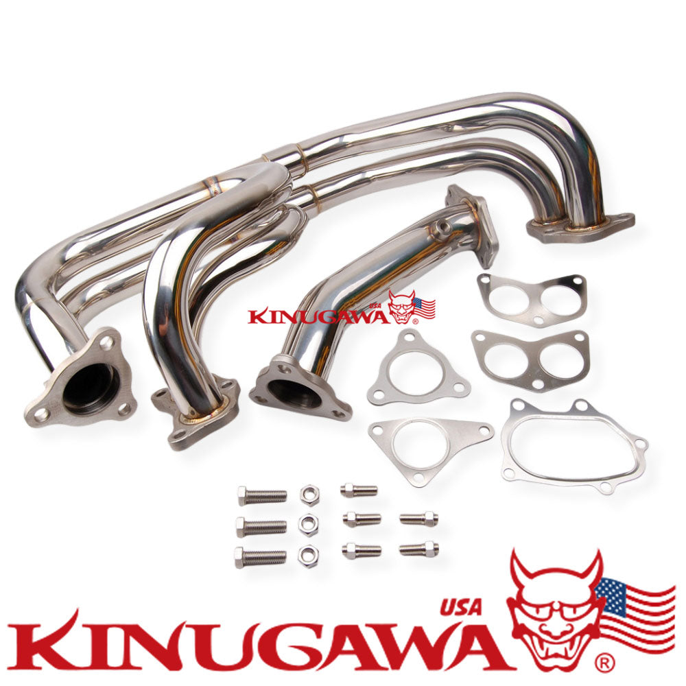 Stainless Turbo Header Exhaust Manifold for SUBARU WRX STI GDB EJ25 04-08
