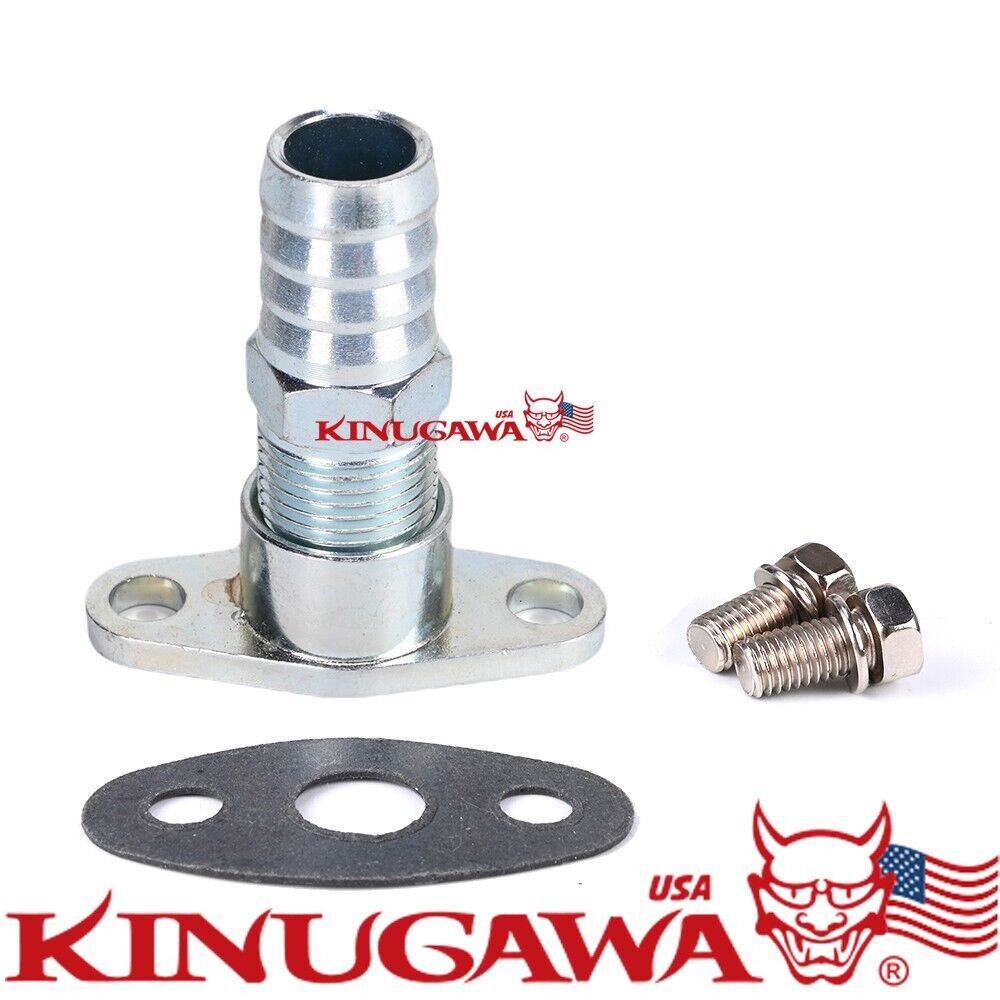 Kinugawa Oil Drain Flange for Toyota 3S-GTE 3SGTE Rev 3 to 3/4" 19mm barb