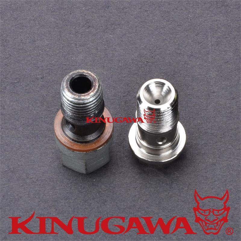 Turbo Oil Feed Banjo Bolt For Garrett GT15 GT17 GT19 GT20 GT22 1.5mm restrictor