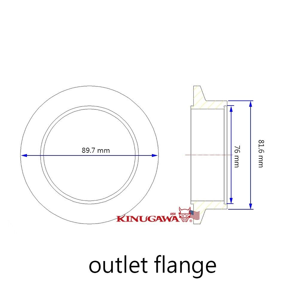 Stainless Turbine Housing Garrett GTX3576 GT3582R GTX3582R V-Band AR1.06