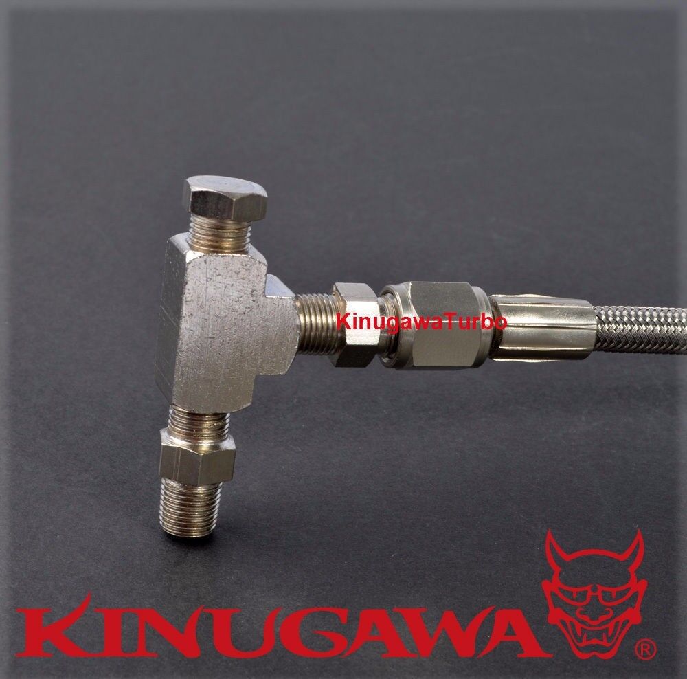 Kinugawa Universal Oil Feed Line for Garrett 7/16"-24 GT28R GT30R Ball Bearing