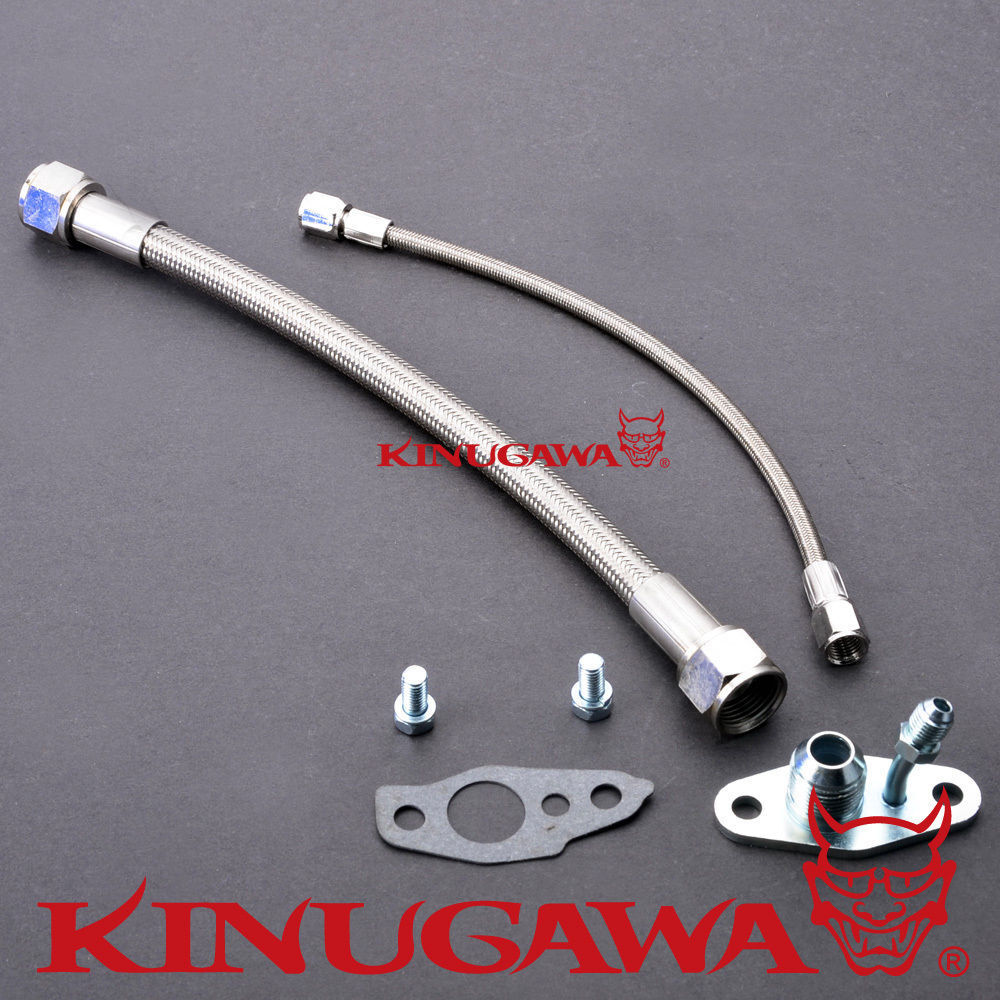 Turbo Oil Feed & -8AN Drain Line Kit for TOYOTA CT12 CT20 CT26