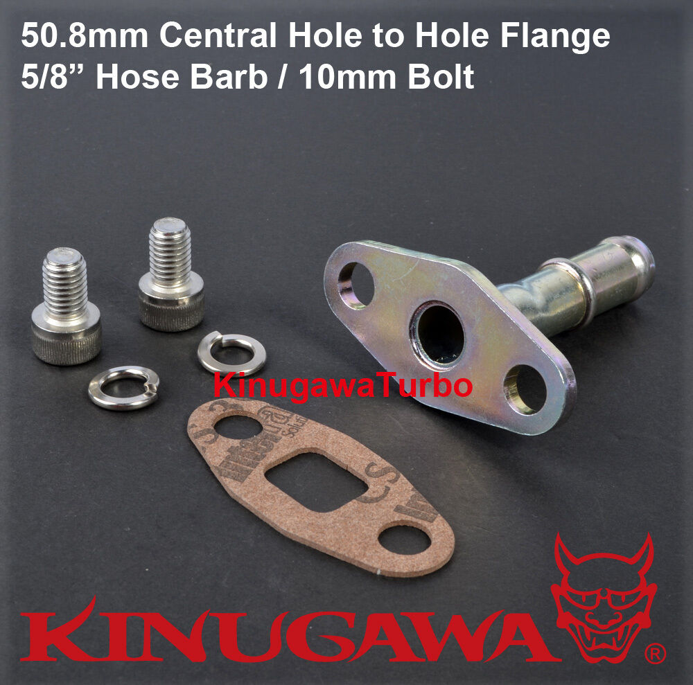 Turbo Oil Drain / Return Pipe Kit Mitsubishi TE06H TD07 TD08 5/8" Hose Barb