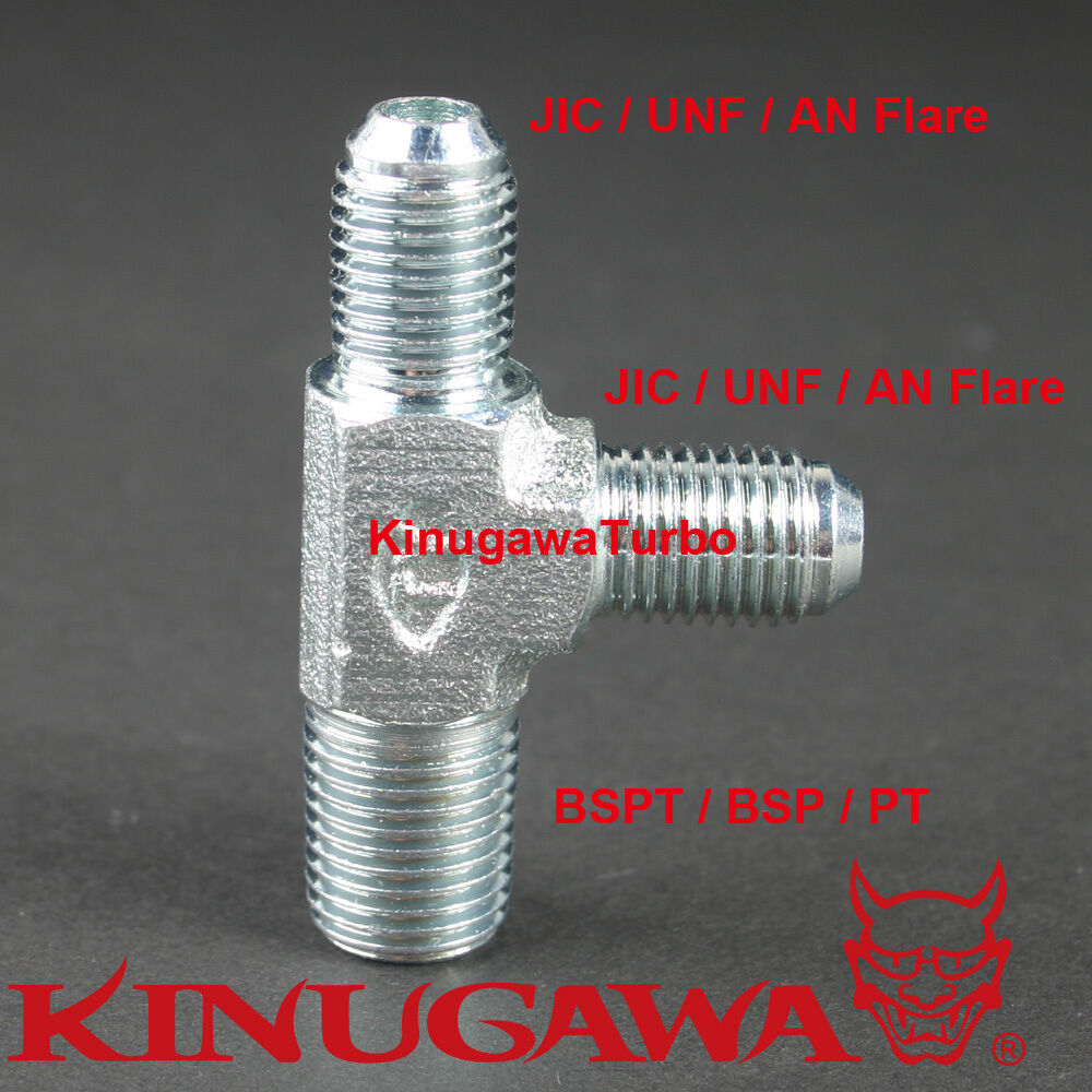 Forged Adapter Fitting Steel Male Run Tee 6AN - 6AN - 3/8 BSPT BSP C17-3