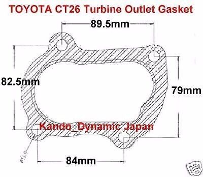 Kinugawa Turbo Outlet Gasket for TOYOTA CT26 Land Cruiser Supra