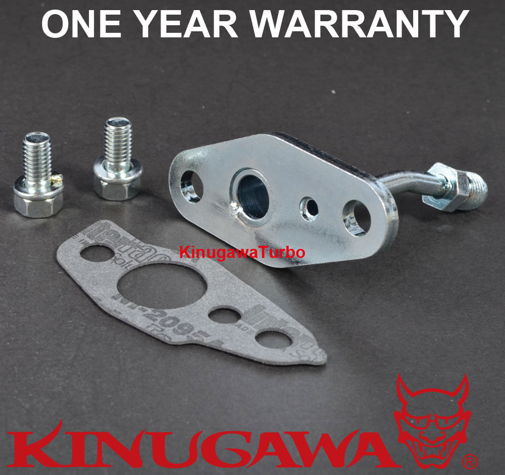 Turbo Oil Feed & Drain Flange TOYOTA CT9 CT12 CT20 CT26 4AN Feed / 10AN Return