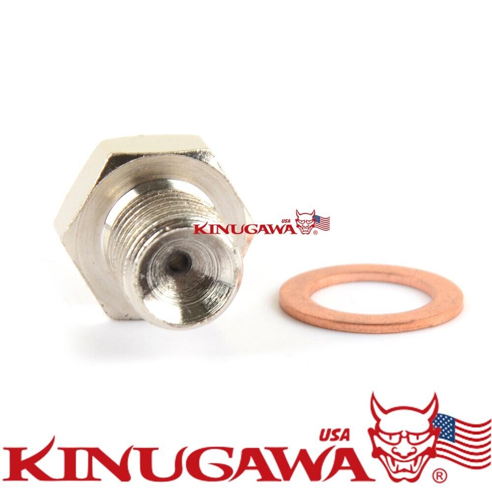 4an to M10x1.0mm Adater Fitting For Garret GT1544 GT2052 GT2252 1.5mm hole