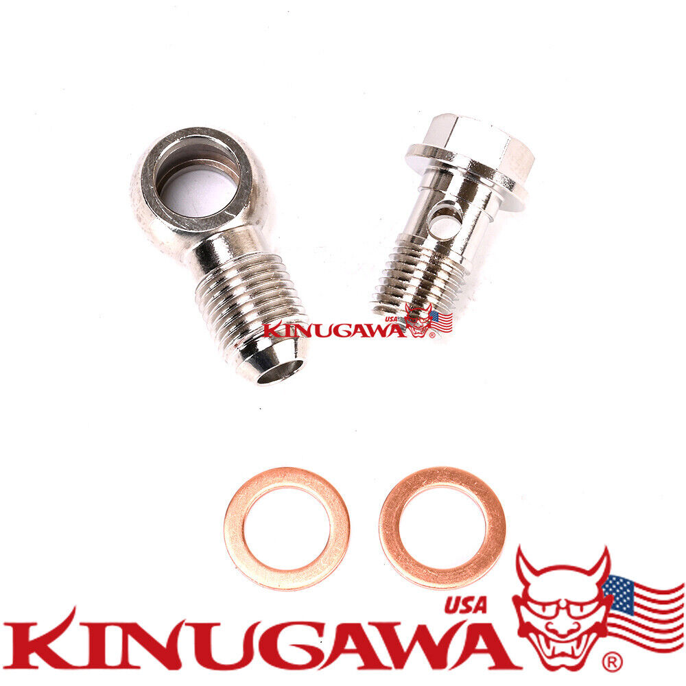 Banjo Bolt Kit 6AN to M12x1.25 Turbo Coolant IHI RHF5, RHF5H / MHI TD04 TD04HL