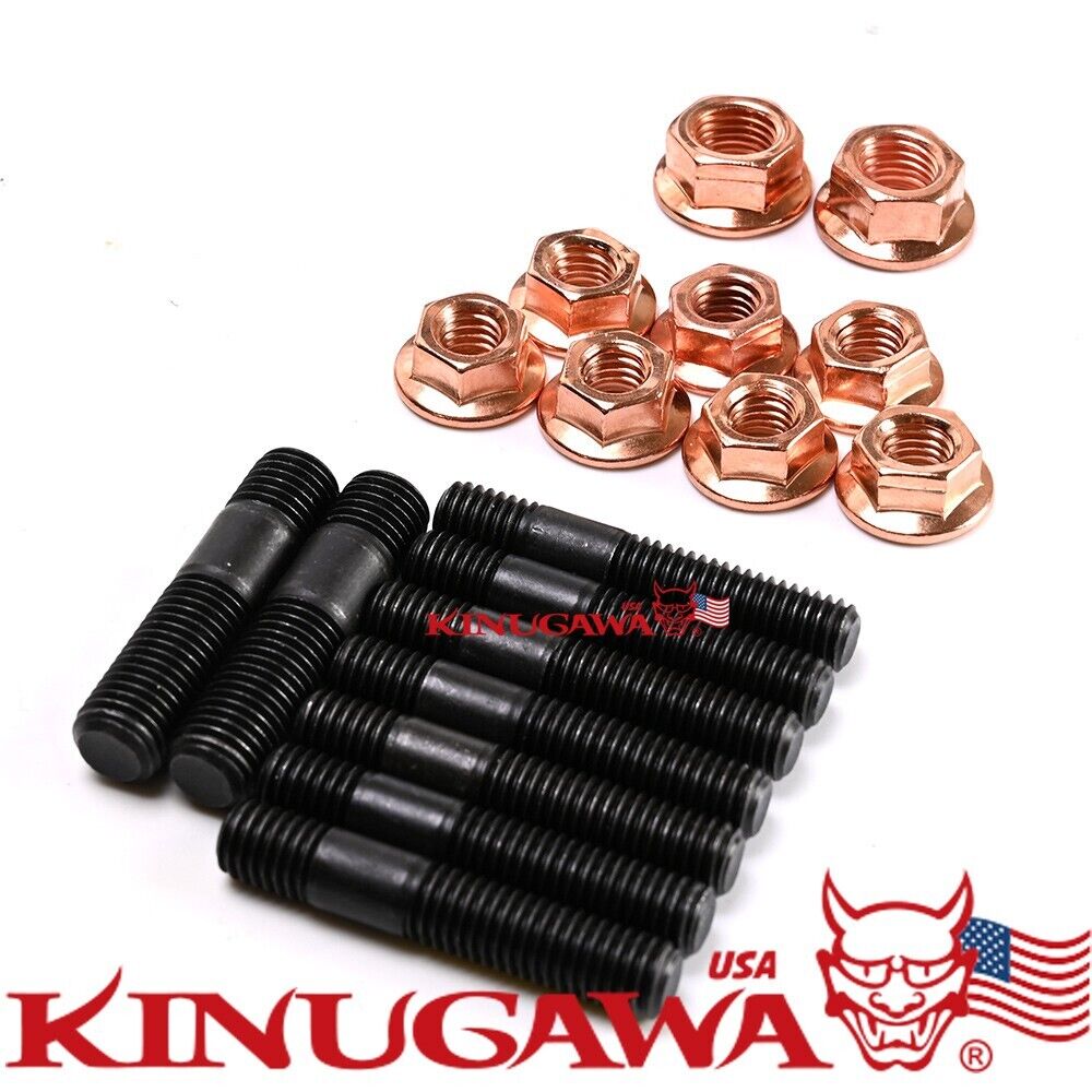 Exhaust Manifold Stud Kit & Egged nuts For Mitsubishi EVO 1-9 4G63T engine