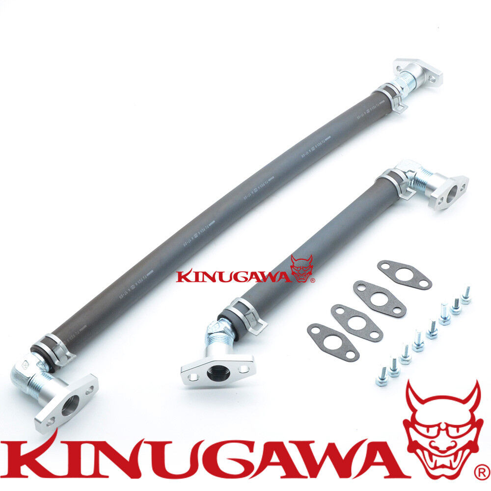 MAMBA Turbo Oil Drain Return Flange Kit For GT3071R GT3076R GT35 GT3582R - 5/8" Barb
