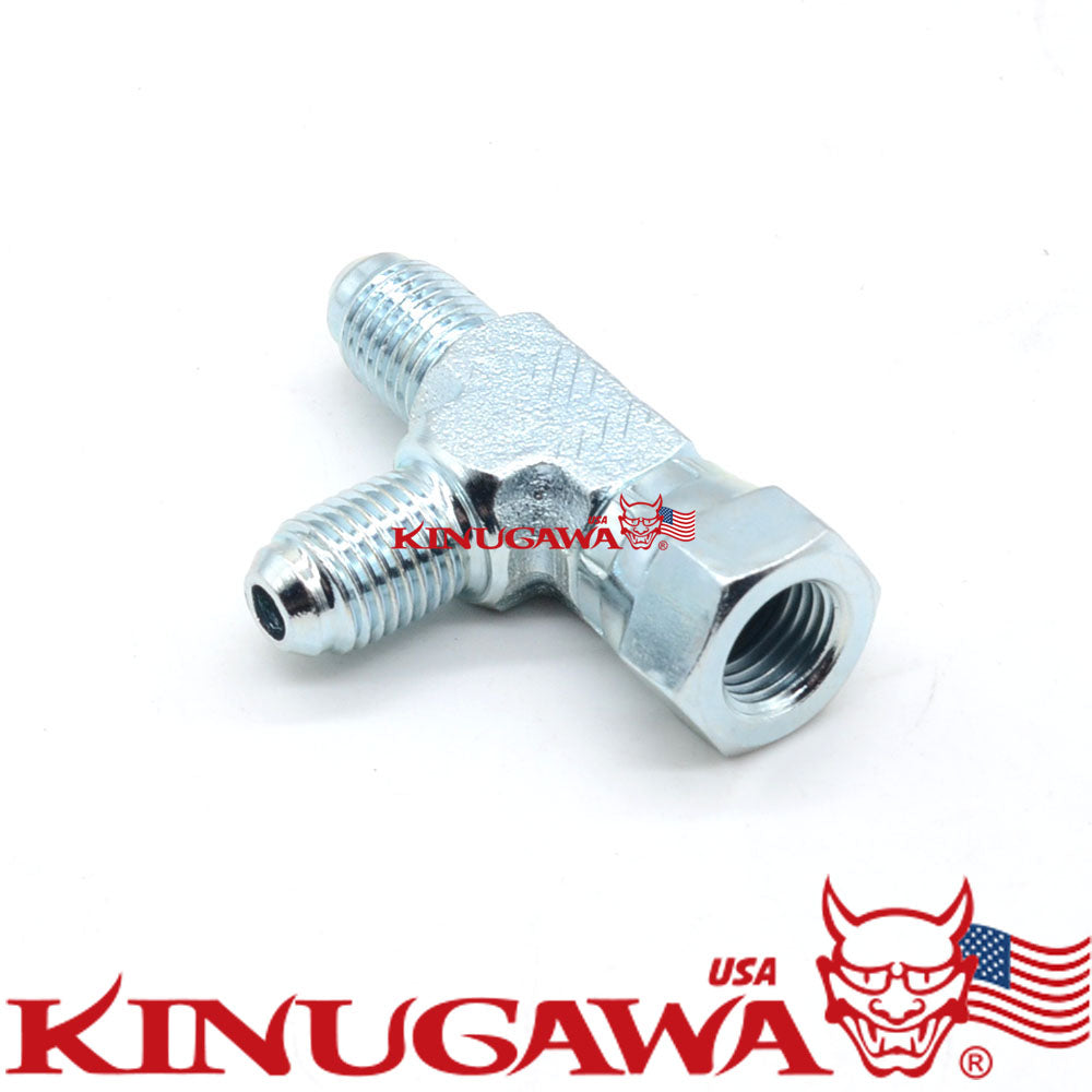 Forged Adapter Fitting Steel Swivel Tee 4AN Male-4AN Male-4AN Female C20-8