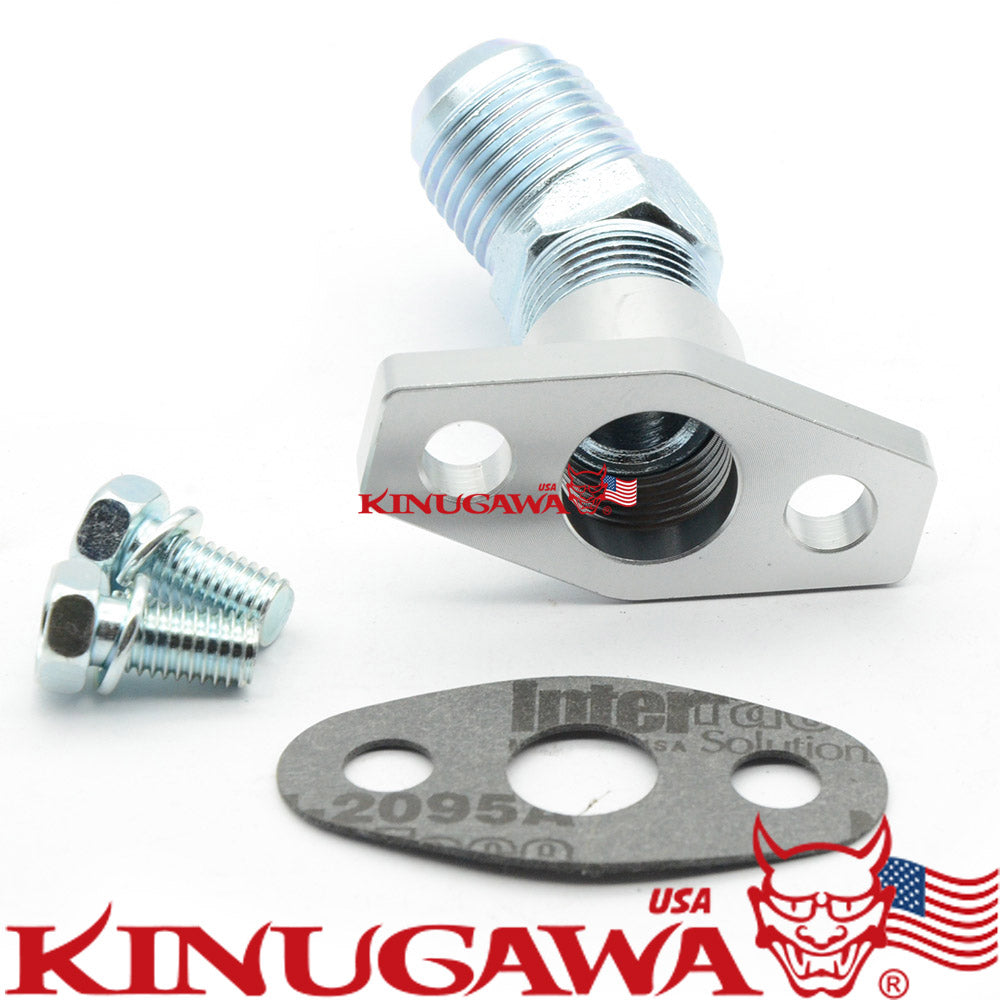 Turbo Oil Return Flange kit 38mm -45 deg 10AN TD03 TD03 TD04 TD05 TD06