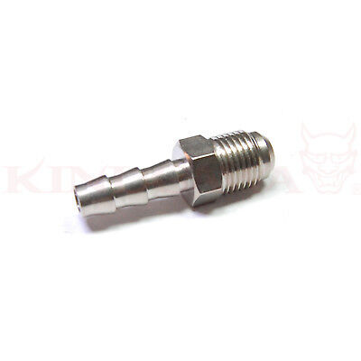 Adapter Fitting Steel 6AN Male to OD 8mm barb Pipe (Fit 5/16" Rubber Hose)