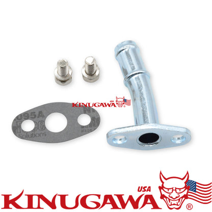 Turbo Oil Return Pipe Kit For Garrett GT25 GT28 GT30 GT35 16mm 5/8" side bent