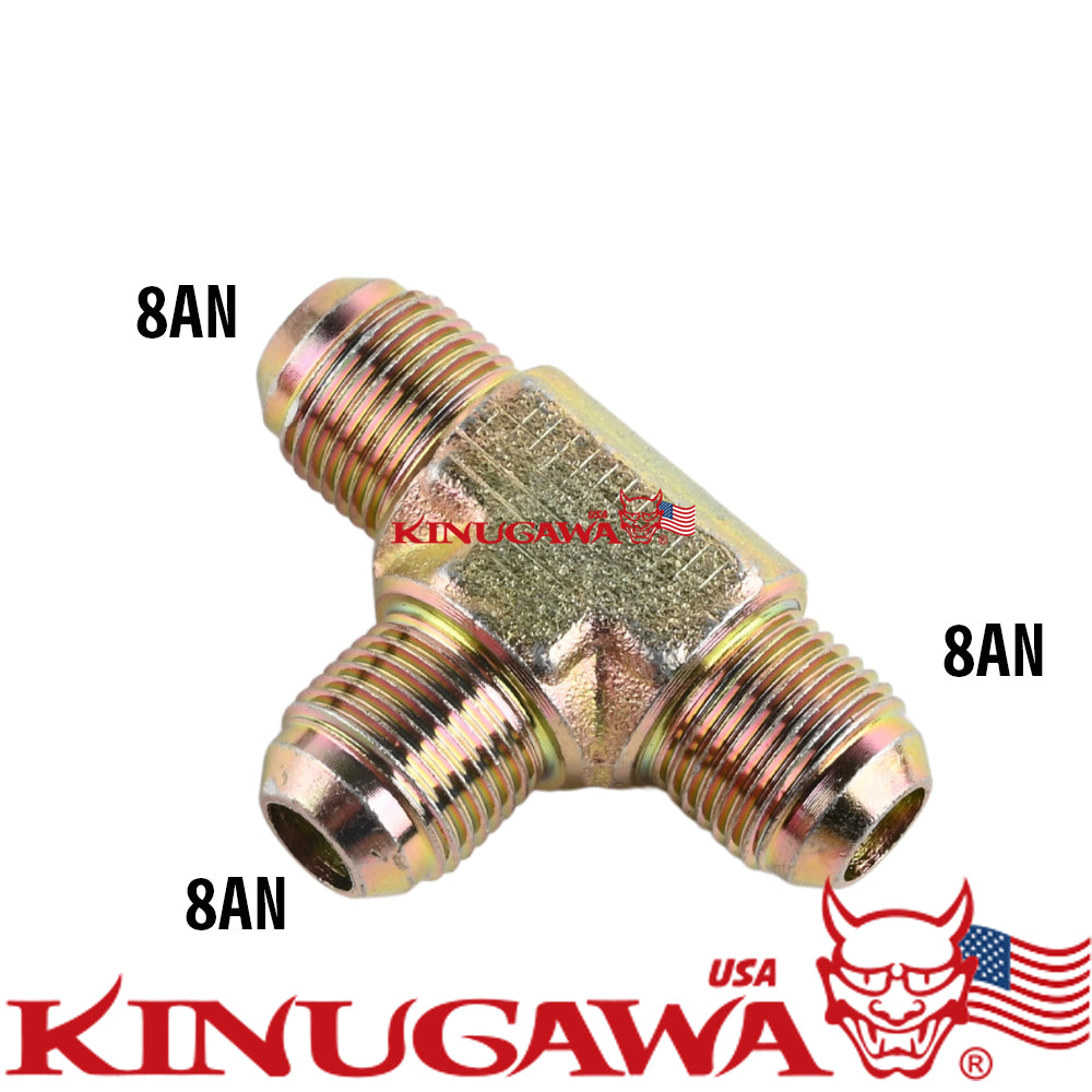 Forged Adapter Fitting Steel Male Union Tee 8AN - 8AN - 8AN C18-1
