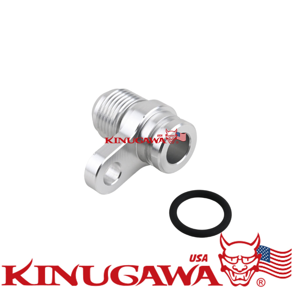 Turbo Oil Return Drain Flange Adapter 2008~2015 Mitsubishi 4B11T Lancer EVO X