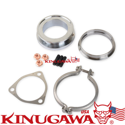 3" Turbine Housing V-band Flange Kit for TRUSTs TD06SL2 T67 Triangle 60mm bolt patterns