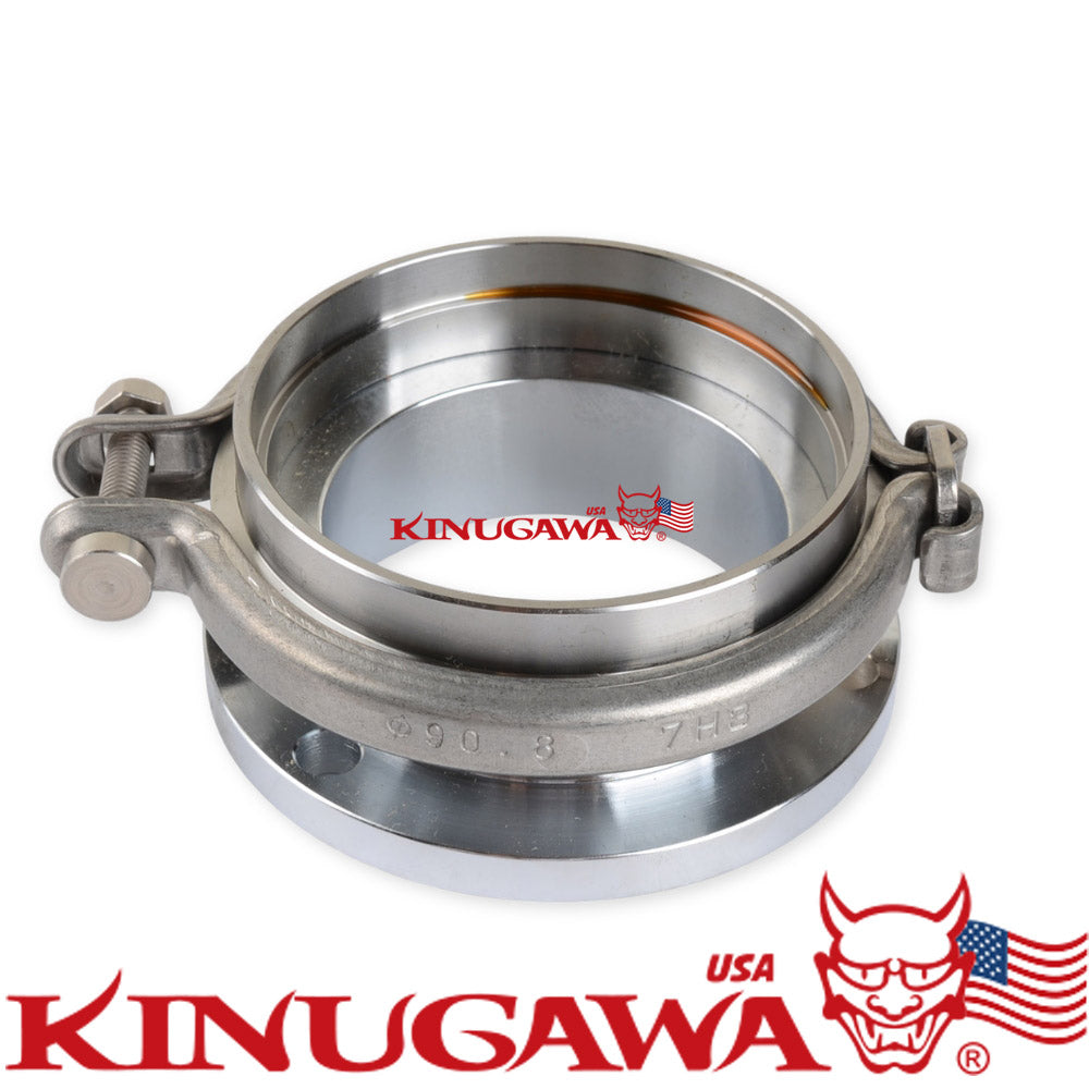 3" Turbine Housing V-band Flange Kit for TRUSTs TD06SL2 T67 Triangle 60mm bolt patterns