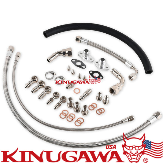 Kinugawa Turbo Oil Water Line Kit Fit Audi TT S3 1.8T Seat Leon K04-020 / 022 / 023