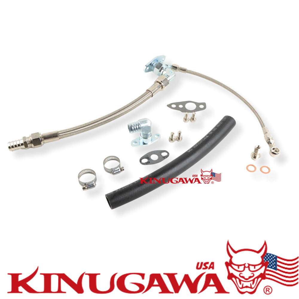 Turbo Oil Feed & Return Line Kit TOYOTA 3SGTE 3S-GTE MR2 Rev 3 w/ CT20 CT26