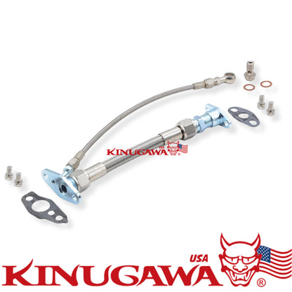 Turbo Oil & Drain Line Kit for 86~92 TOYOTA MA70 7M-GTE Supra w/ CT26 Turbo