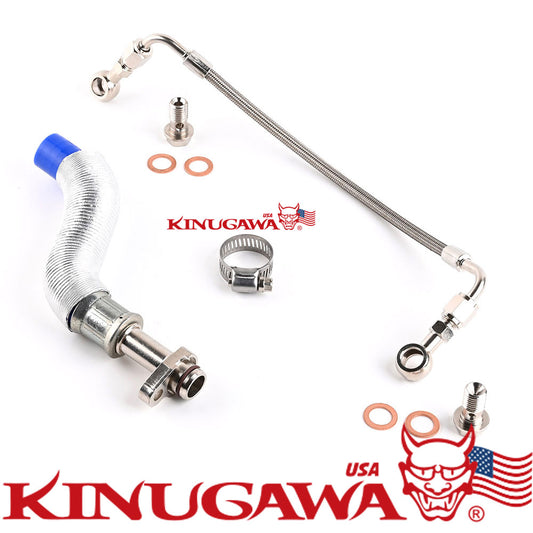 Turbo Oil Feed & Drain pipe kit For Mini Cooper S R55 R56 R57 R58 R59 R60 07-12