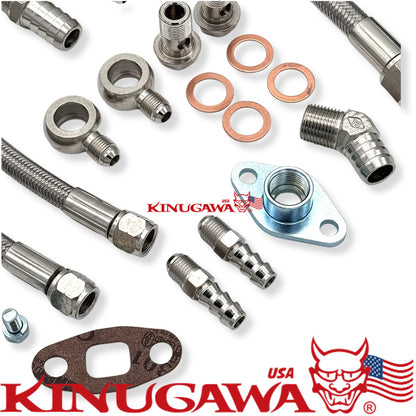 Kinugawa Turbo Oil & Water Line TOYOTA 1JZ- 2JZ-GTE GT3788R GT4094R Ball Bearing