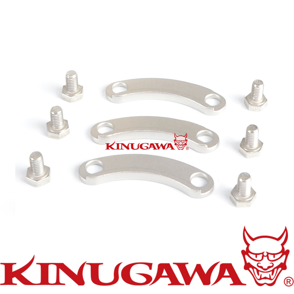 Turbo Lock Plate & Nut / CHRA to Turbine Fit Tial Stainless Housing / M6x1 Bolt