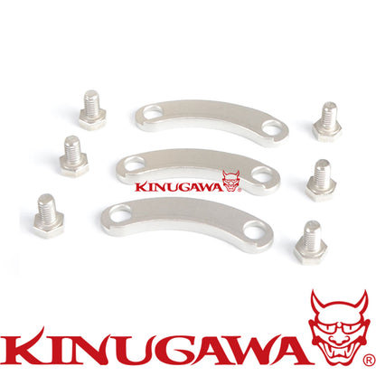 Turbo Lock Plate & Nut / CHRA to Turbine Fit Tial Stainless Housing / M6x1 Bolt