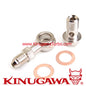 Kinugawa Banjo Bolt Kit M12x1.0 mm to -4 AN For Nissan CA180DET Engine side