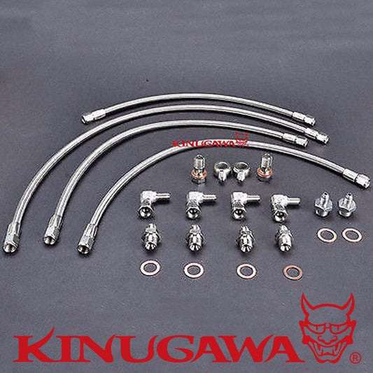 Kinugawa Turbo Water Line Kit For Nissan R32 R33 RB26DETT GTR Garrett GT25R GT28