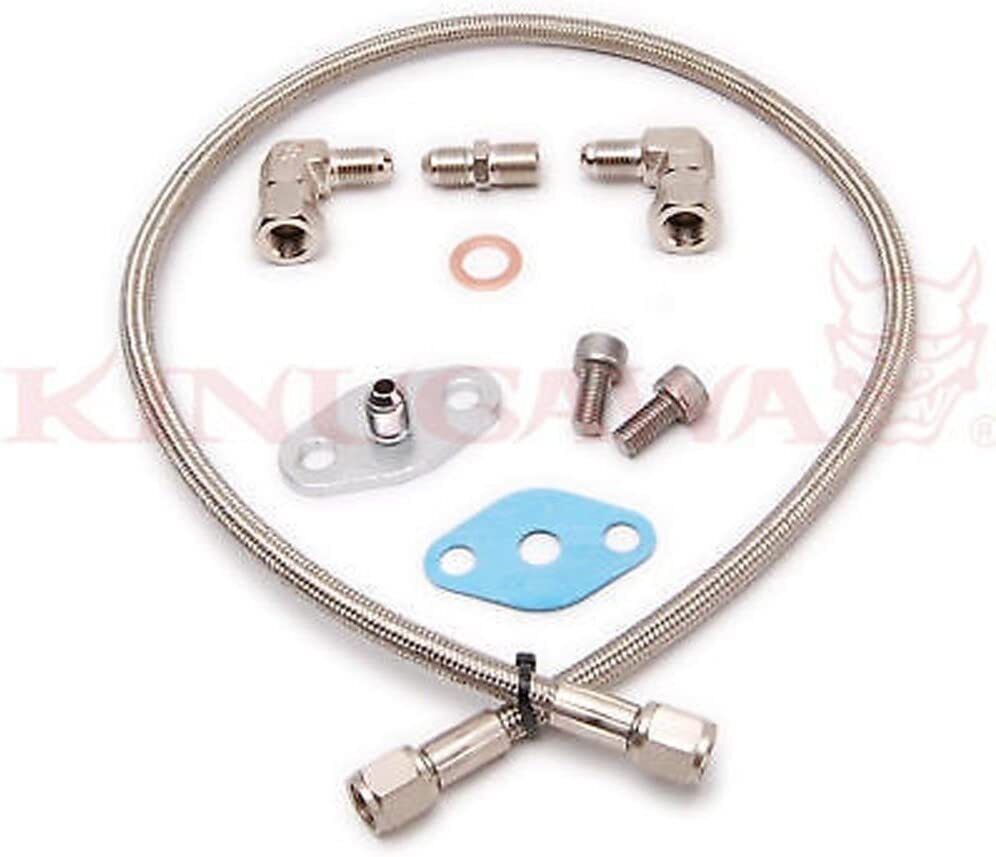 Turbo Oil Feed Line CA180 SR20DET w/ Top Mounted Garrett T3 T4 One Year Warranty