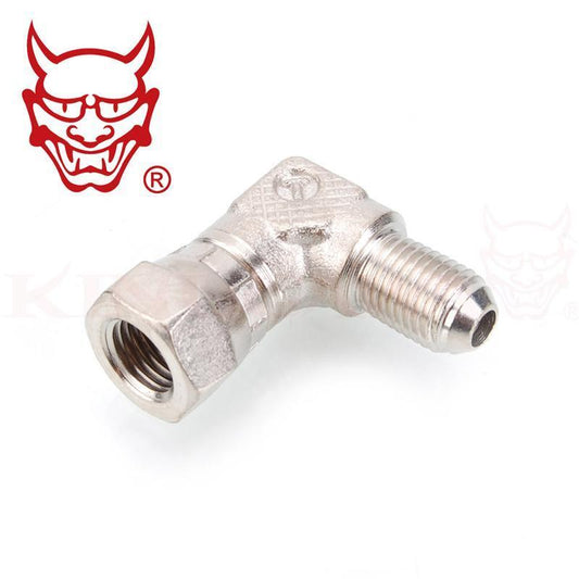 Adapter Fitting 90 degree 4AN Female Swivel to 4AN