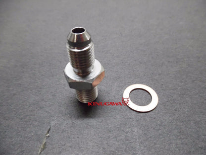 Turbo Coolant Adapter Fitting 4AN to M12x1.5 SAAB VOLVO TD04L TD04H TD04HL