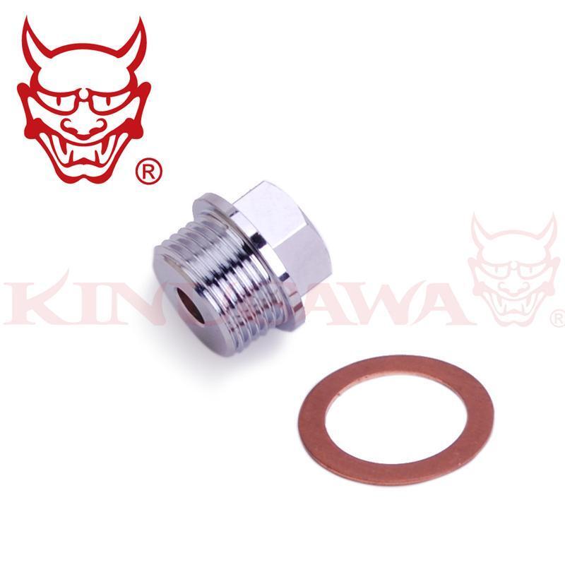 Kinugawa M14x1.5 To 1/8 NPT Sensor Adapter – Oil, Water, Pressure Temp Gauge Fitting