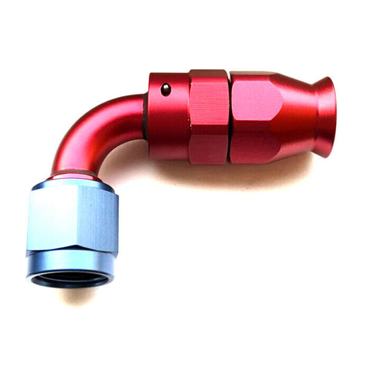 Aluminum Fitting Adapter -8AN AN8 Swivel Hose End 90 Deg 