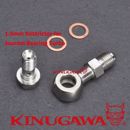Kinugawa Banjo Bolt Kit / Turbo Oil Feed for Garrett T25 T28 Journal Bearing 