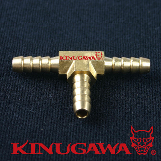 Adapter Fitting Brass Barb Tee 3/16" (4.76mm) Hose For Air Water Fuel