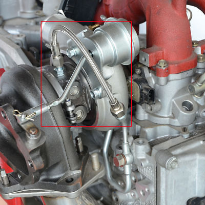Turbo Oil Feed line For SUBARU EJ20 EJ25 AVCS w/ Garrett T25 T28 Journal bearing