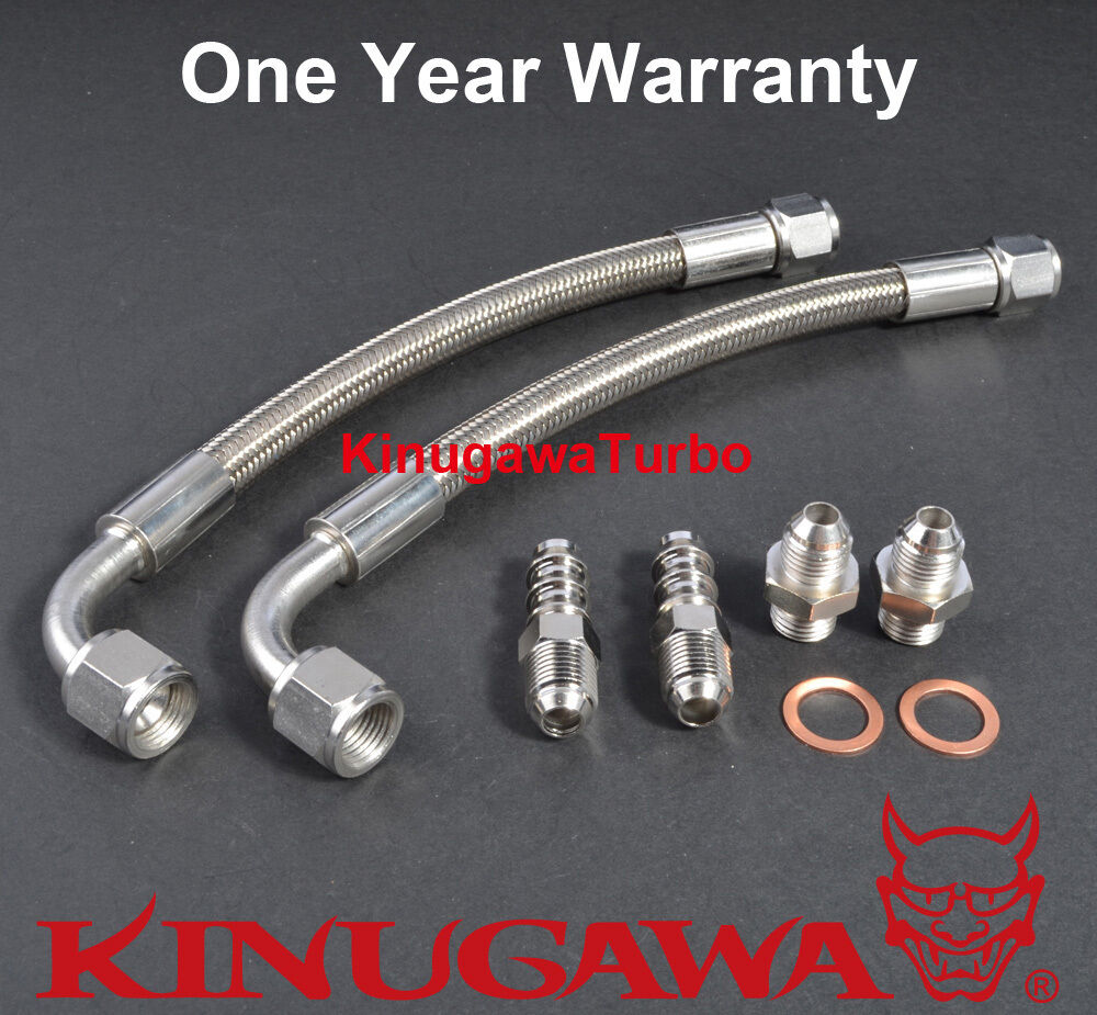 Turbo Water Line M14x1.5 mm Garrett T25 T28 Journal Bearing 8" 6AN Teflon