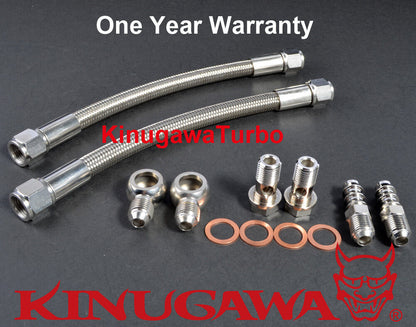 Turbo Water 6AN Teflon Line Kit M14 x 1.5mm Garrett GT28 GT30 GT35  1/2" Barb