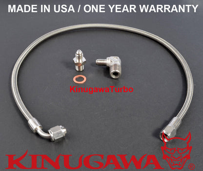 Turbo Oil Feed Line DSM 1G 2G w/ Garrett GT3076R GT3582R ( Turbo to Oil Filter)