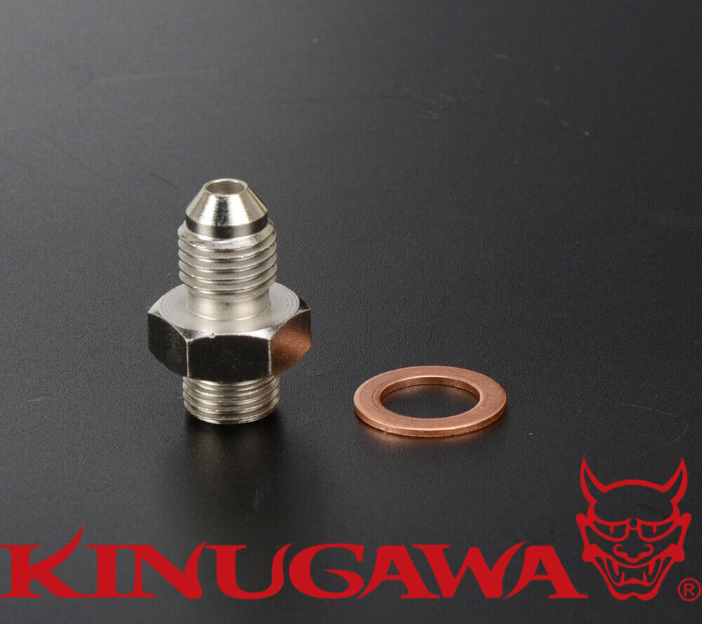 MAMBA 4AN Turbo Oil Feed Adapter Fitting For Garrett BB GT3582R GTX3582R - SUS304 Stainless