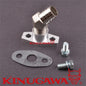 Billet Turbo Oil Drain Return Flange Kit to 19mm 3/4" Barb 45 Deg TD04 TD05 TD06