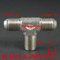 Forged Adapter Fitting Steel Male Branch Tee 4AN - 3/8 BSPT BSP - 4AN C15-7