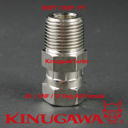 Forged Adapter Fitting Steel Straight 3/8 BSPT BSP Male to 4AN Female C19-4