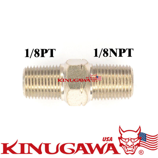 Adapter Fitting 1/8" NPT to 1/8PT 1/8BSPT Oil Feed Pressure Sensor