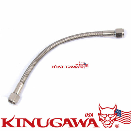 Braided Steel Teflon Hose 5/8" 10AN to 10AN Straight to Straight 13" Long