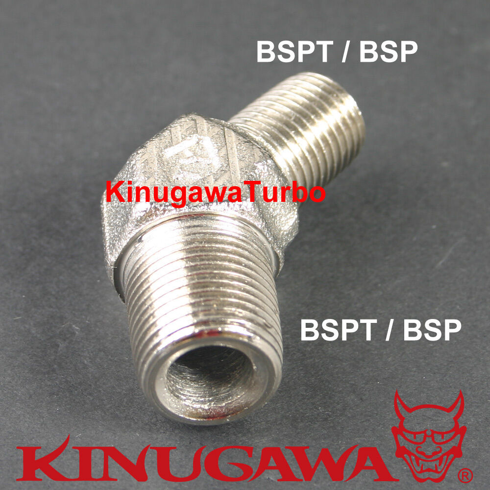 Forged Adapter Fitting Steel 45 Deg 1/4 BSPT - 1/4 BSPT BSP C24-7