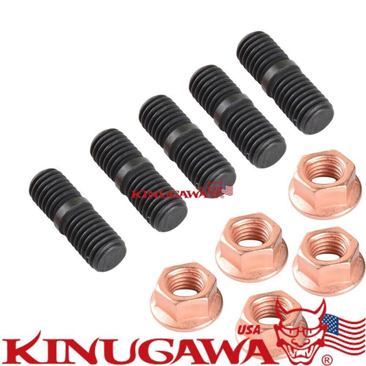 Stud Kit w/ Egged Cooper Nuts  M10x1.5 Garrett GT40 GT42 Turbo /Stud 29mm long
